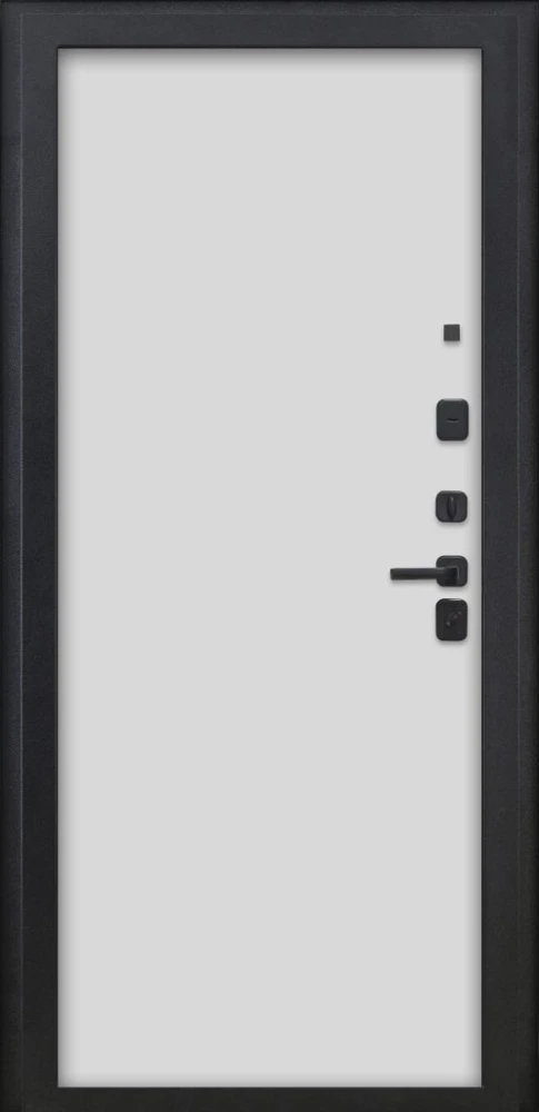 Входная дверь ДвериПРО Л-43 Гладкая Белый матовый DPRO222378 внутренняя сторона